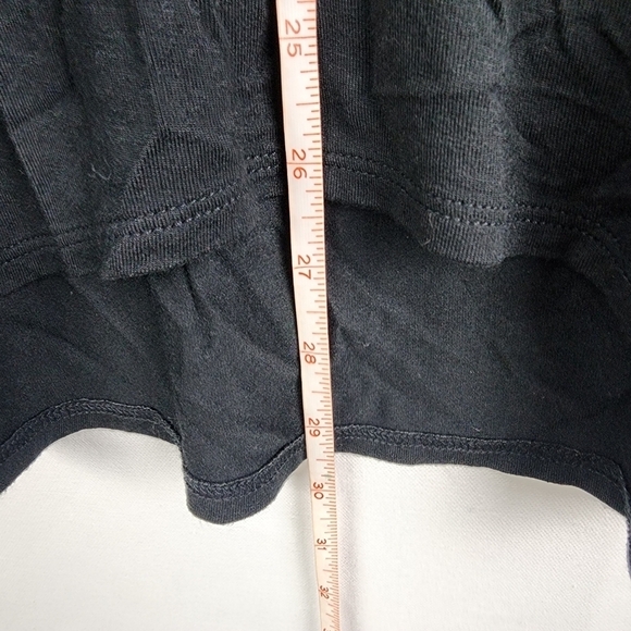 Soft Surroundings Black Soft Knit Dolman Style Tunic with Ribbed Trim Size Small - Picture 6 of 6